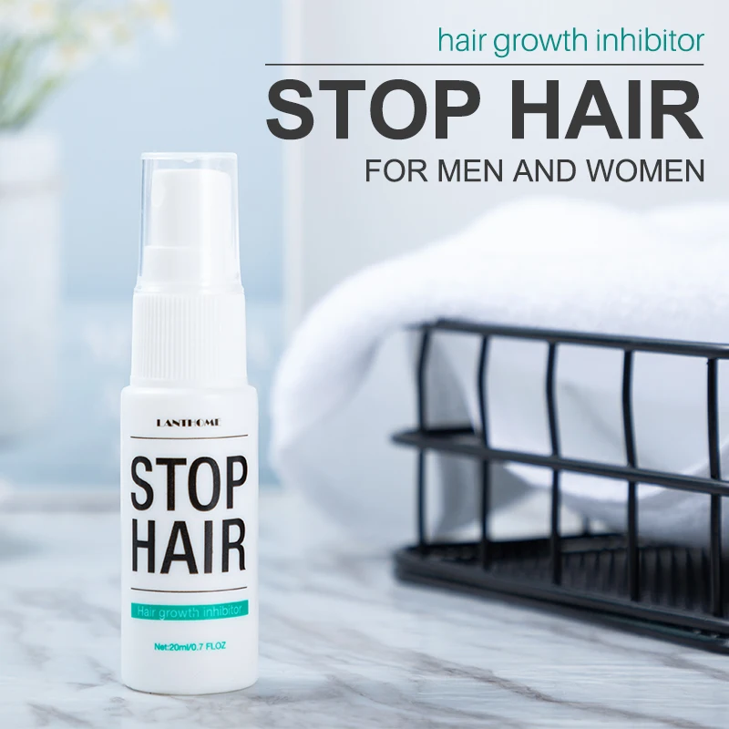 Spray para detener el crecimiento del cabello para hombres, inhibidor de barba, reparación de axilas, eliminación de vello de piernas lisas,