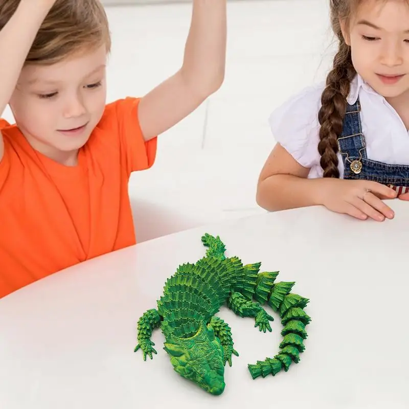 Realistic Lizard Toy 3D Printed Reptile Toys Funny Relaxing Toys Novelty Home Ornaments Colorful Table Decorations