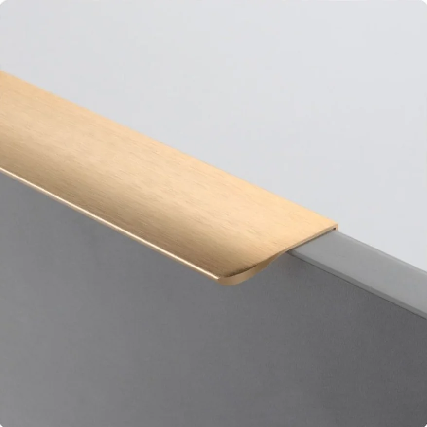 مقبض الباب غير المرئي الحديثة الحد الأدنى خزانة دولاب مقابض أدراج خزانة المطبخ تسحب مقبض مخفي الأثاث الأجهزة