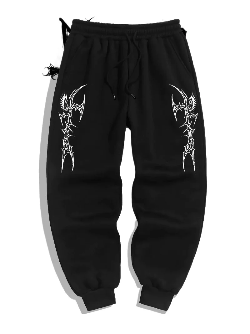 

Мужские спортивные штаны с принтом Anchor Skull, повседневные спортивные брюки, удобные модные брюки на шнурке в уличном стиле