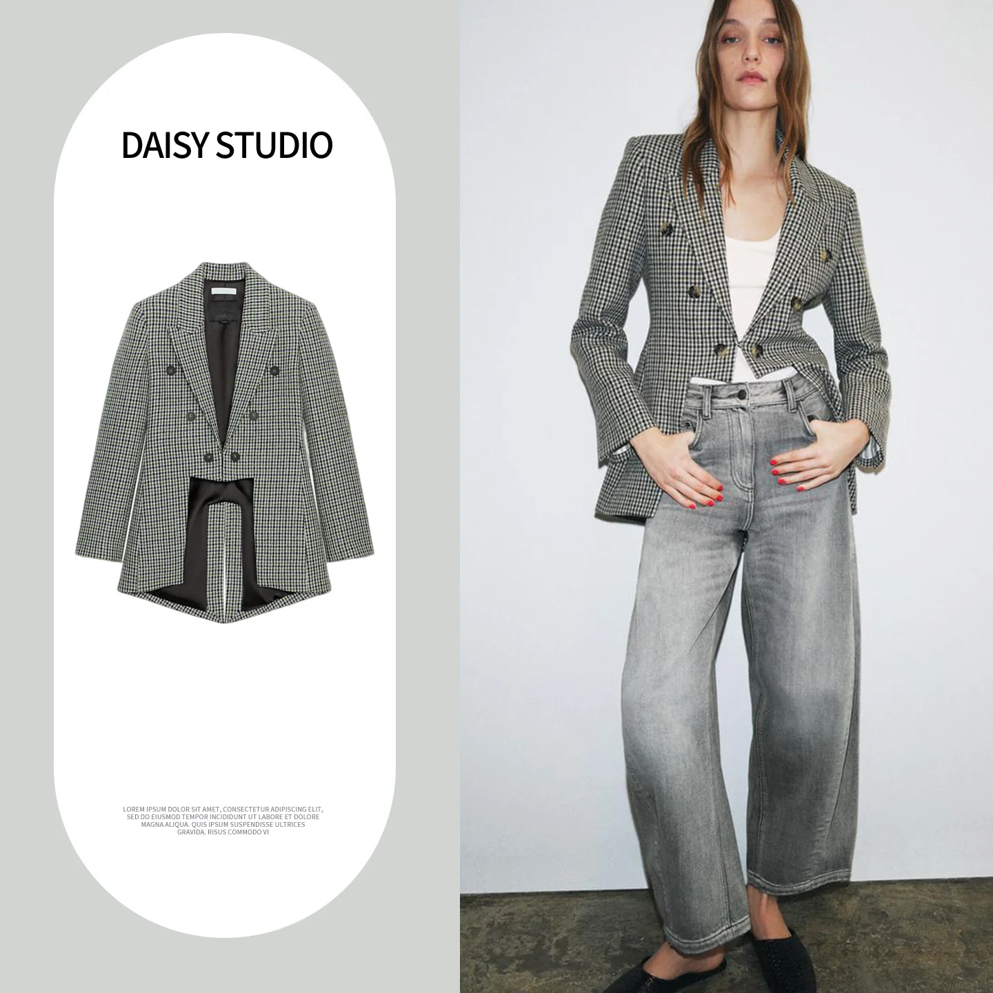 

Новинка весенней коллекции: Женский приталенный пиджак-смокинг с длинными рукавами, отложным воротником и асимметричным подолом для офиса и повседневной носки