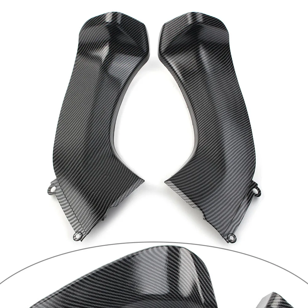 

1Pair Motorcycle Front Dash Air Intake Ram Fairing Cover Carbon Fiber Pattern For KAWASAKI ZX10R 2006 2007