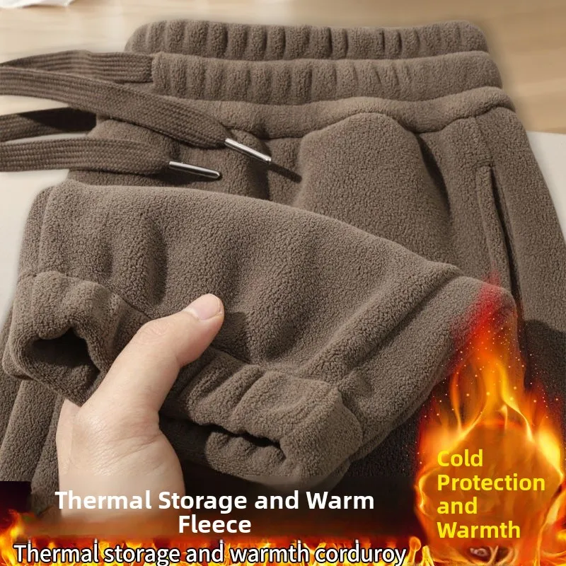 

Мужские носимые двусторонние повседневные брюки Fce для работы, свободные брюки, осенне-зимние универсальные брюки с манжетами из полиэфирного волокна