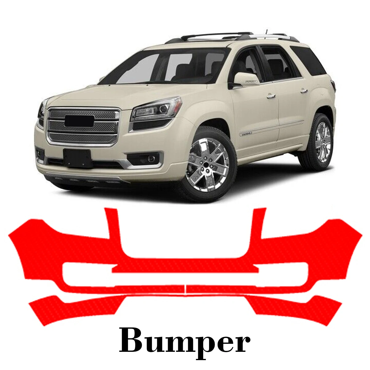 

Car Precut Paint Protection Film Front Bumper Anti-scratch Exterior TPU PPF For GMC Acadia Denali 2013-2015