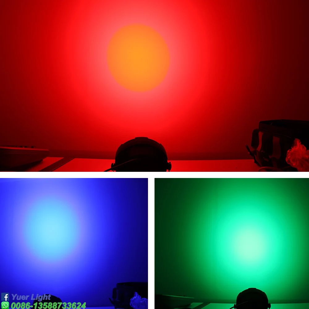 Yuer 9X8W RGBW 4in1 LED Plastic PAR lights/ Wash strobe Effect Lights DMX512 Control For Home birthday Party DJ Disco Stage