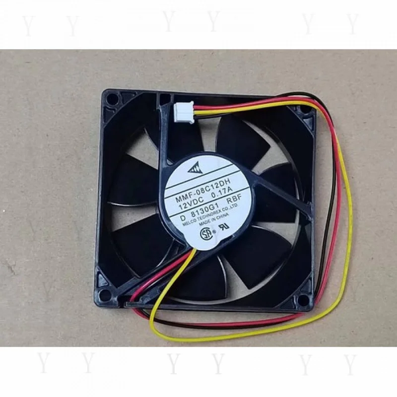 Y+  for Mitsubishi 8025 8CM 12V 0.17A MMF-08C12DH 3-wire inverter Cooling fan