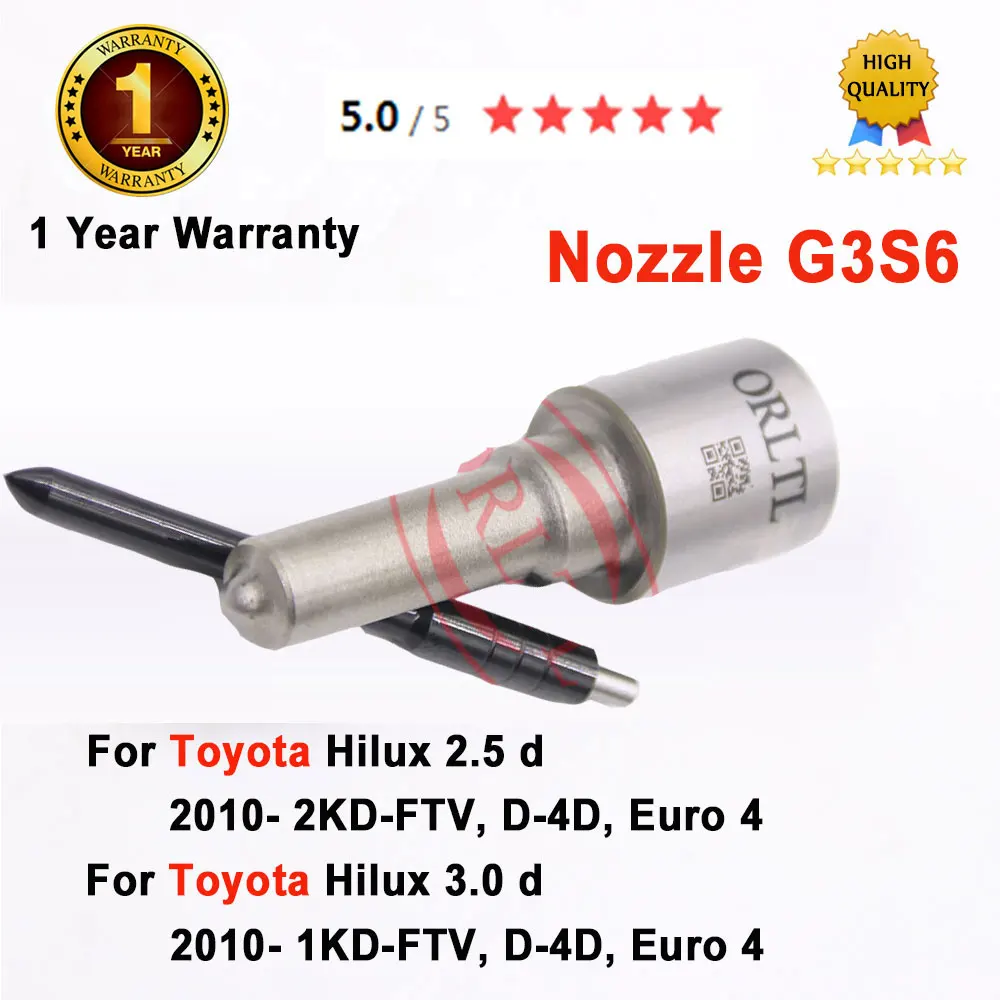 

G3S6 Fuel G 3S6 Injector Nozzle g3s6 295050-0520 DCRI300520 295050-0180 295050-0181 295050-0461 295050-0460 For Toyota Hilux