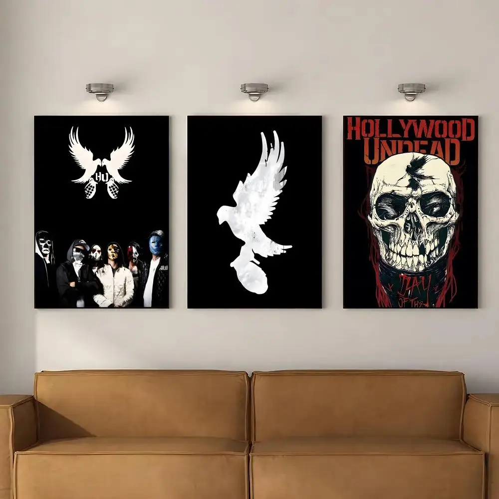 Band H-Hollywood Undead Poster High Quality Wall Art For Home Bedroom Living Hallway Perfect Gift