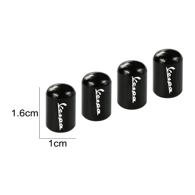 For Piaggio Vespa Primavera 150 SPRINT LXV 125 125 200 Metal Tire Valve Air Port Stem C2 Pcs Motorcycle Air Port Stem Caps logo