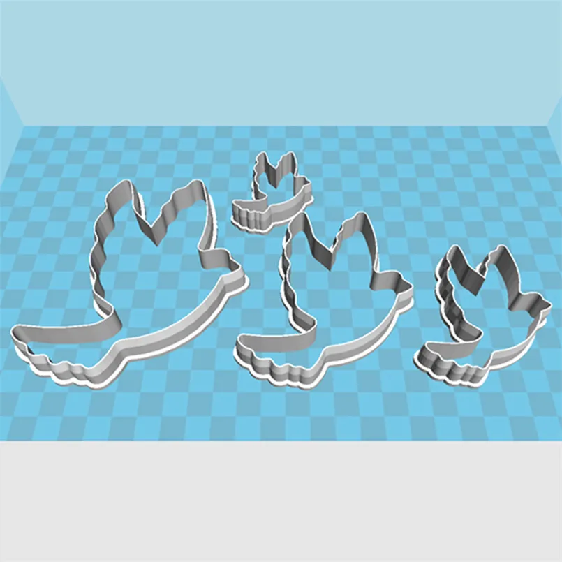 Cartoon Flying Animals,Peace Dove,Plastic Molds,Biscuit Cake Decorating Pastry Fondant Cookie Cutter Tools