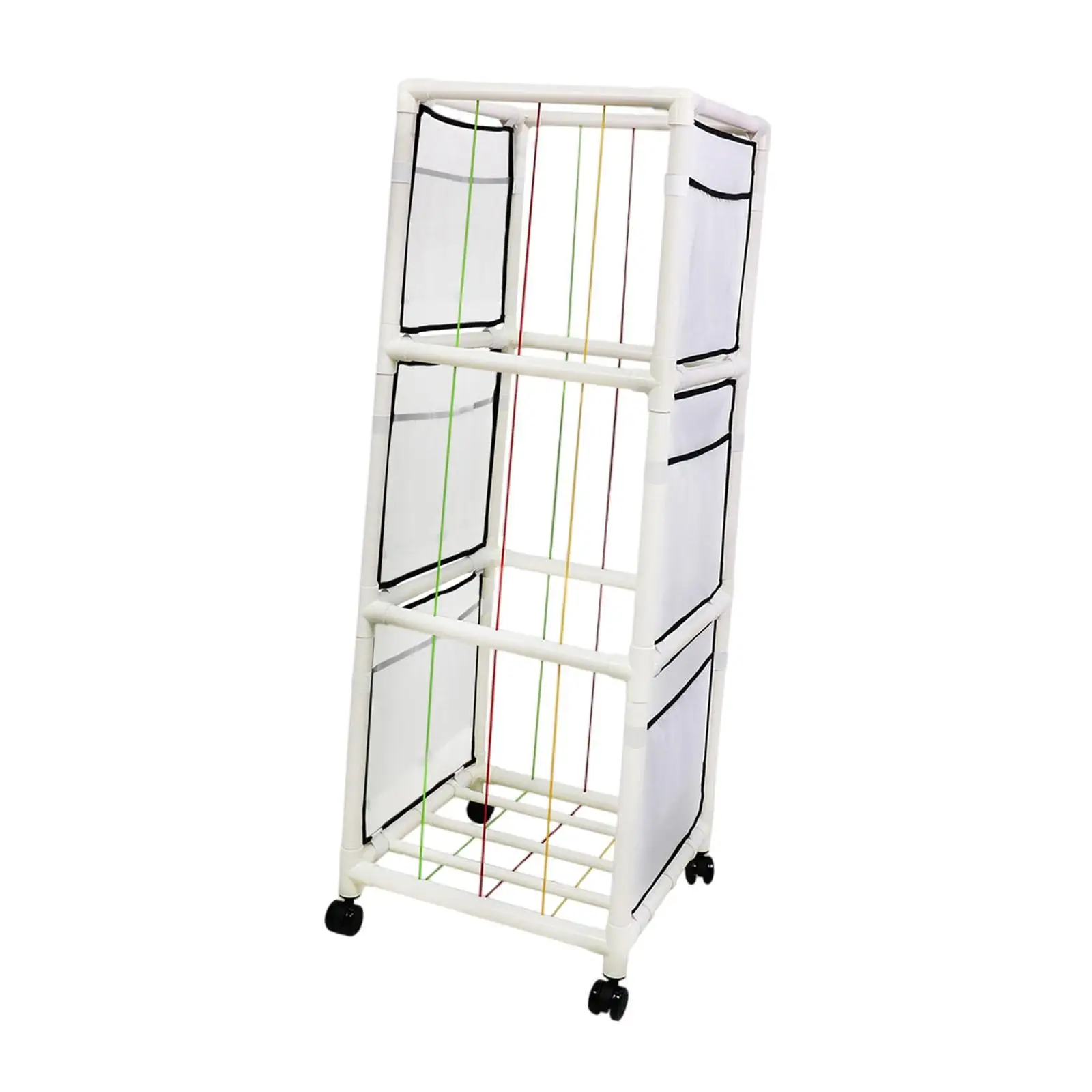 Stuffed Animal Storage Rack with Wheels Plush Toy Organizer Storage Bins Stuffed