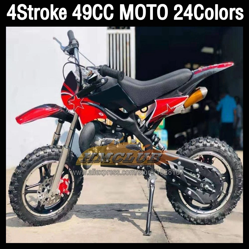 49/50CC 4 Stroke ATV OFF-road  Motorbike Gasoline Motorcycle Racing MOTO Superbike Race Scooter Buggy Dirt Bike For Adult Child