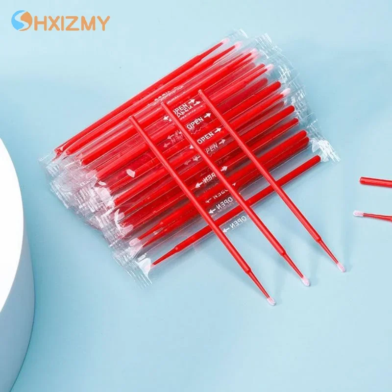 50/100 pçs descartável micro escova lash remoção cotonete microbrush rímel varinhas aplicador extensão dos cílios pincéis de maquiagem ferramentas