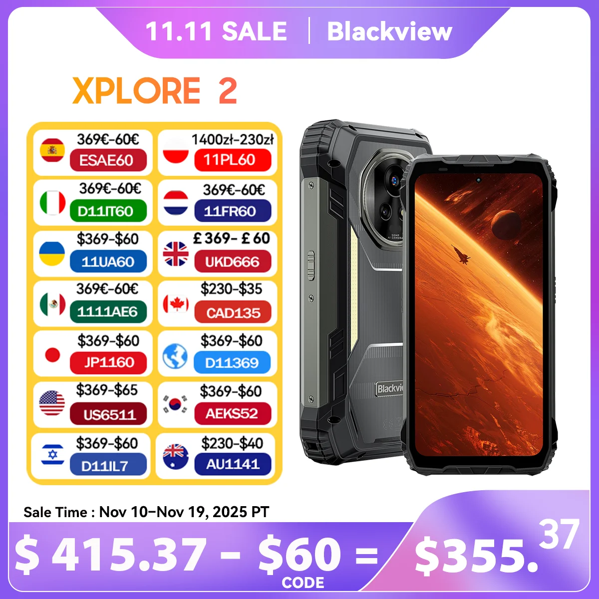 Blackview XPLORE 2 5G Rugged Smartphone,6.73