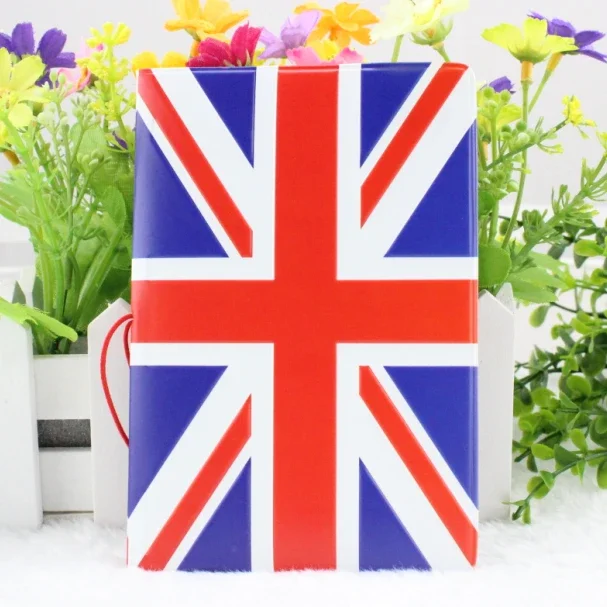 ForeverFriends   PU&PVC  Passport Holder Cover  ID Credit Card Cover Bags Folder  for Travel -British union jack