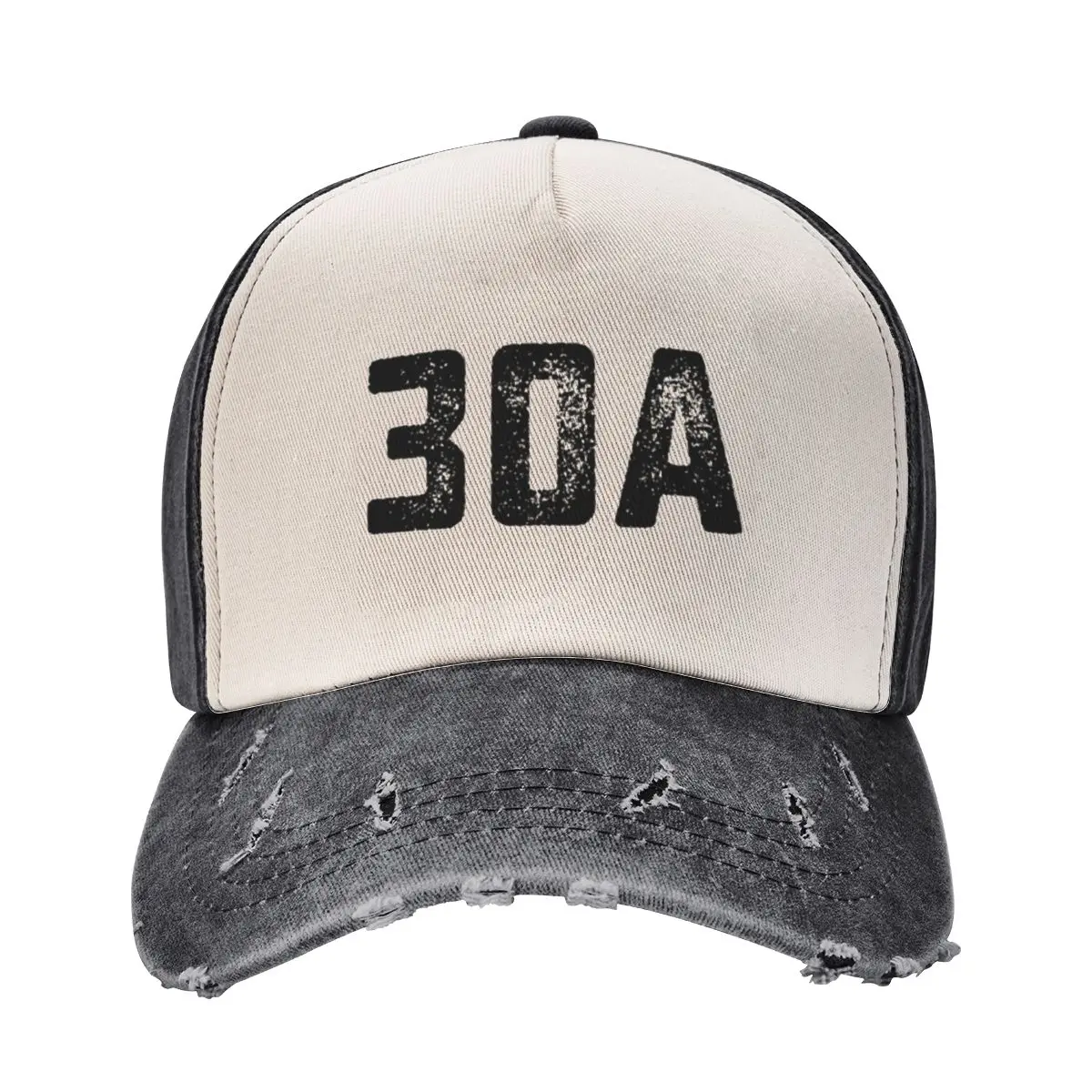 

30A in Distressed Type Baseball Cap Sports Cap sailor cap for men Sunhat fishing caps man Caps For Women Men's