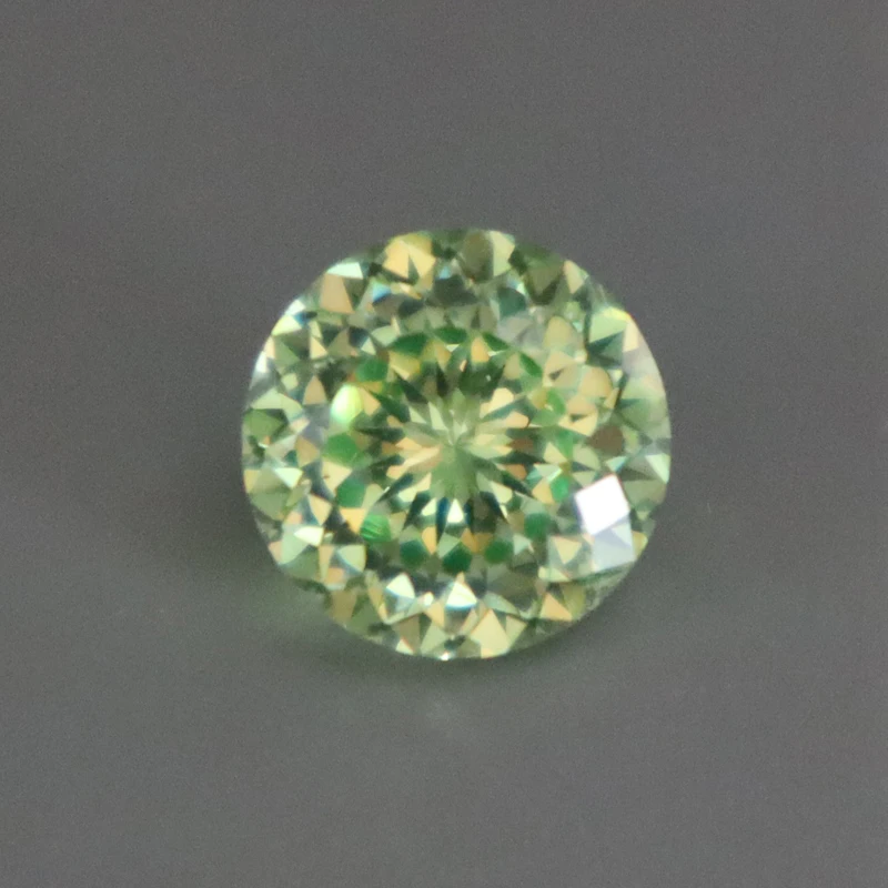 

peridot stone 8mm Starry sky cut fashion rarity round shape 2CT cubic zirconia beads vivid stones for jewelry making CZ DIY