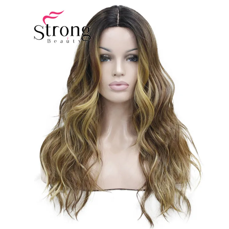 strongbeauty-heat-ok-long-brown-mix-wavy-synthetic-wig-not-cut-small-edge-lace-front-colour-choices