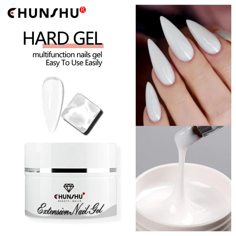 CHUNSHU 30ML Extension Nail Gel Milky White Sculpture Hard Gel For Nails 12 Colors Construction UV Gels Quick Extend Enhancement