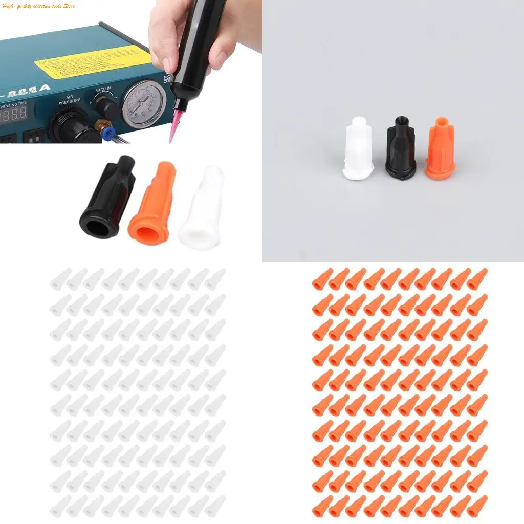 203F 100Pieces Sturdy Plastic Dispensing Plugs For Precise Control In Crafts Electronics And Model Projects With Multiple Color