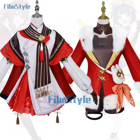 Game Genshin Impact Hu Tao Xiangling Cosplay Costume Sea Lantern Festival Uniform Halloween Carnival Party Play Role Clothing