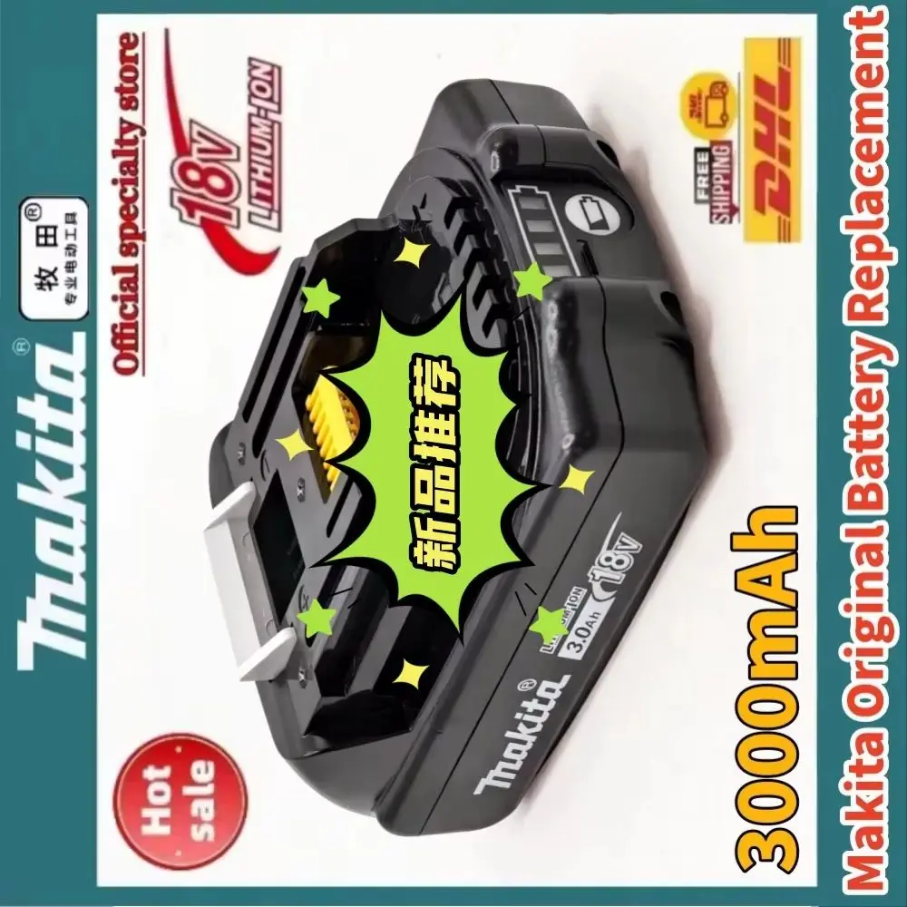 

Original Makita 18V 3Ah Rechargeable Lithium-Ion Battery BL1820B Compatible with Makita 18V Power Tools