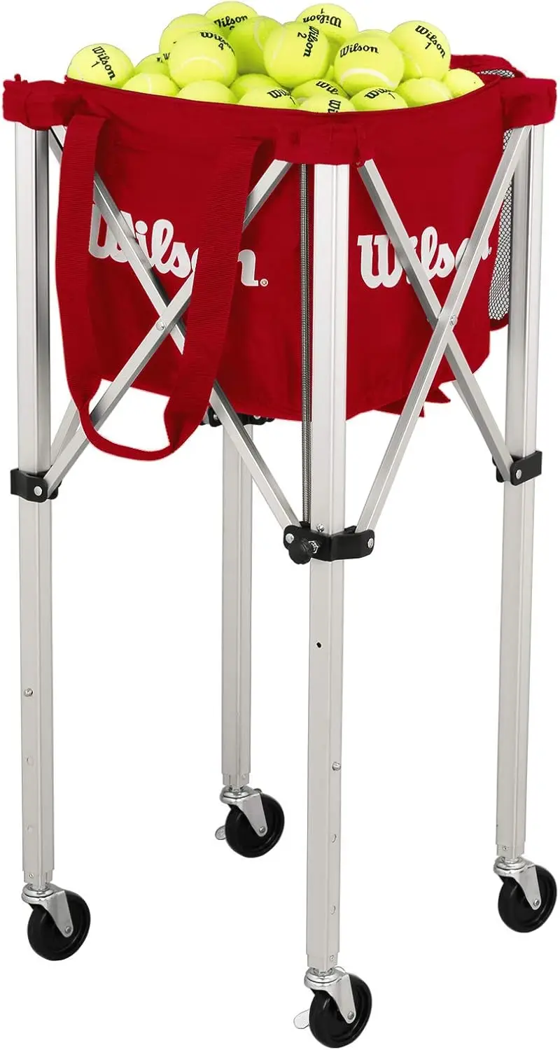 

Teaching Cart Traveler with Red Bag, Holds 150 Tennis Balls, Zippered Top, Foldable Cart