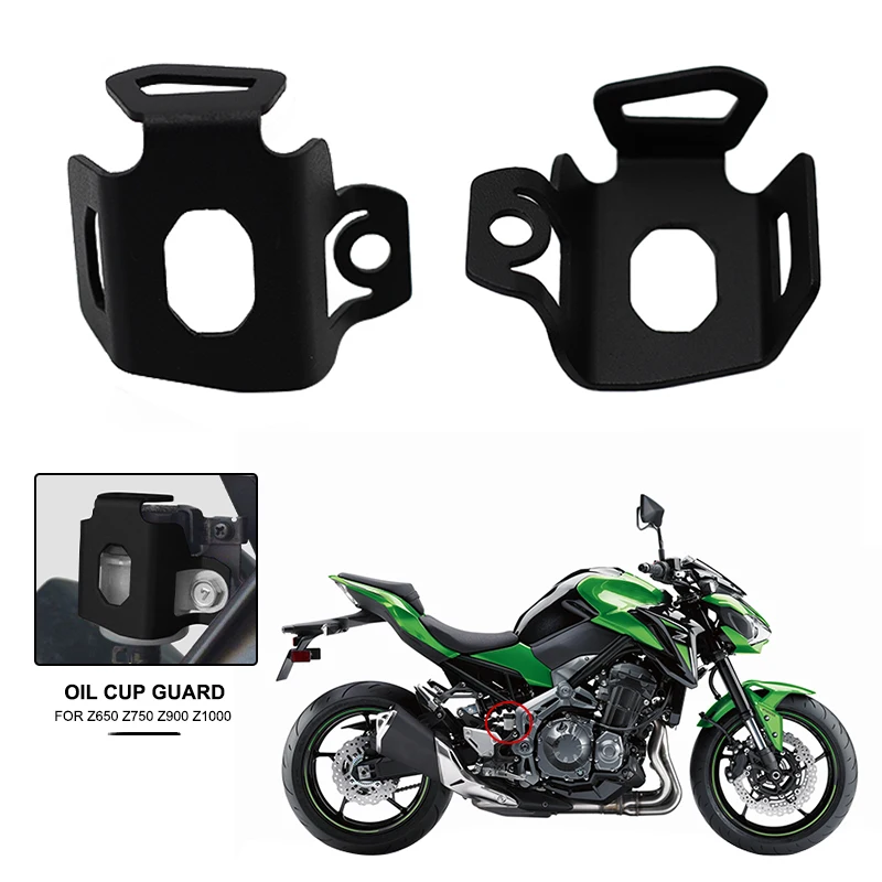 

Rear Brake Fluid Reservoir Cover Guard Oil Cup Guard Fit For Kawasaki Z900 Z900RS Z1000 Z1000SX Z800 Z750 Z650 Z400 Z300 Z250