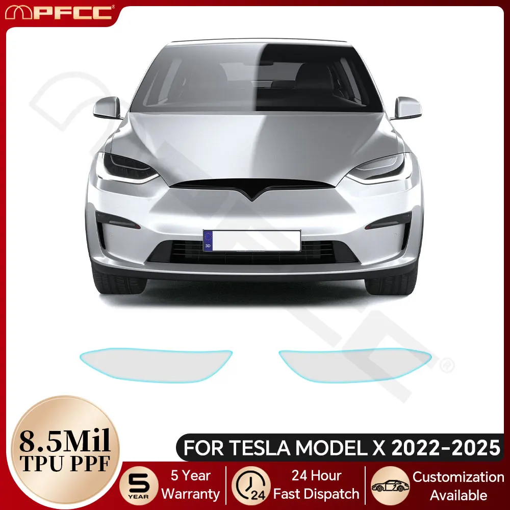 

Для Tesla Model X 2022-2025 фара заднего вида дверная ручка ТПУ защитная пленка для краски предварительно вырезанный PPF бюстгальтер комплект устойчивый к царапинам
