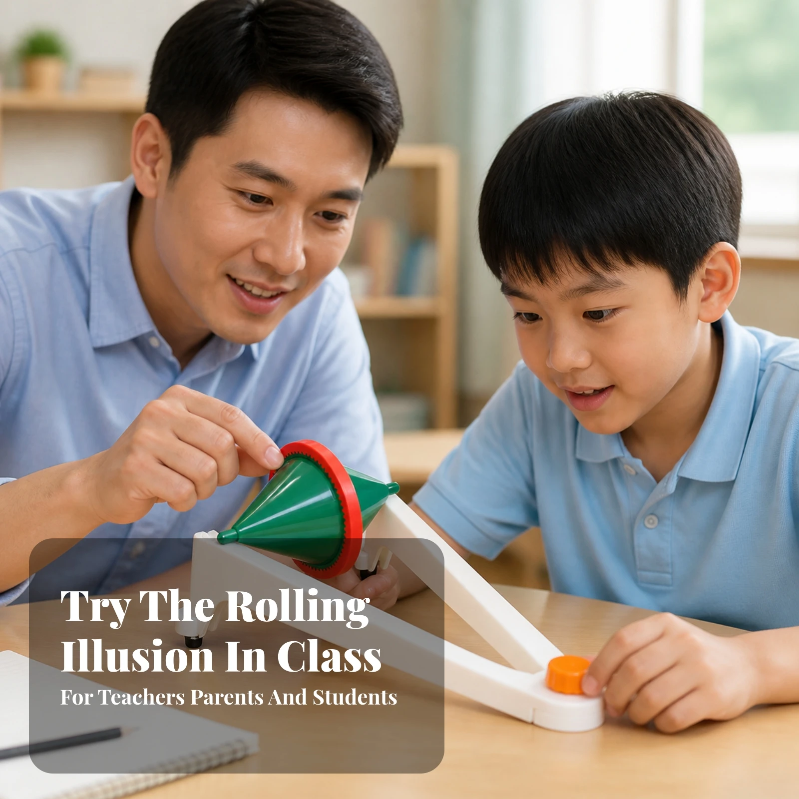 Physics Demonstrator Tabletop Uphill Roller Demonstrator Teaching Aid Educational for Teachers, Physics Laboratory, Classroom 5