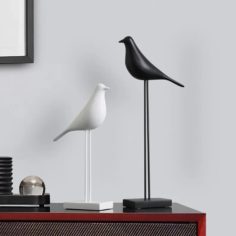 

Nordic Bird Modern Simple Home Fengshui Crafts Decoration Furnishings European Style Living Room Office Sculpture Ornaments