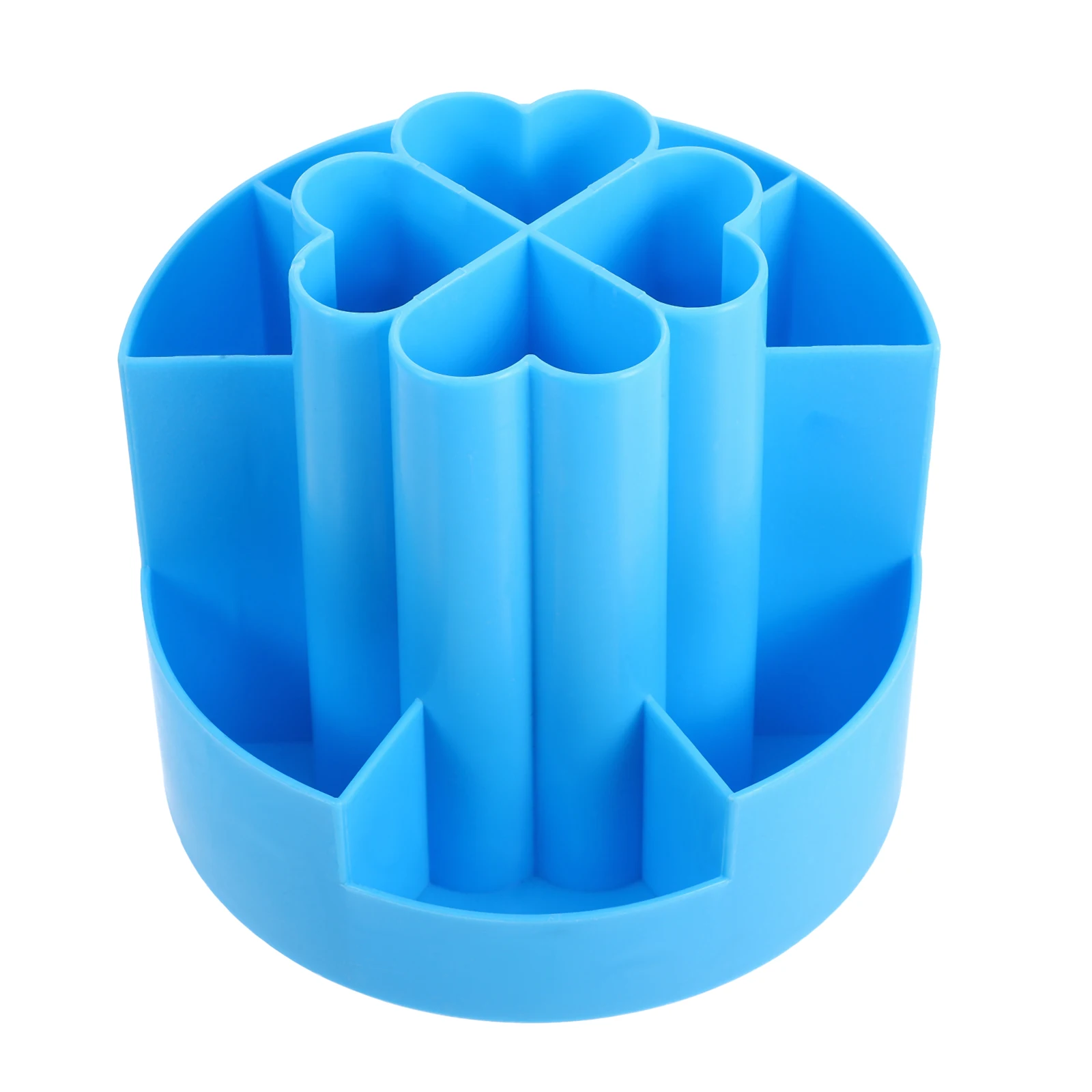 

Rotating Pen Holder Desk Organizer Pencil Case Cute Small Stationery Storage Makeup Brush Holder Four Leaf Clover Design Student