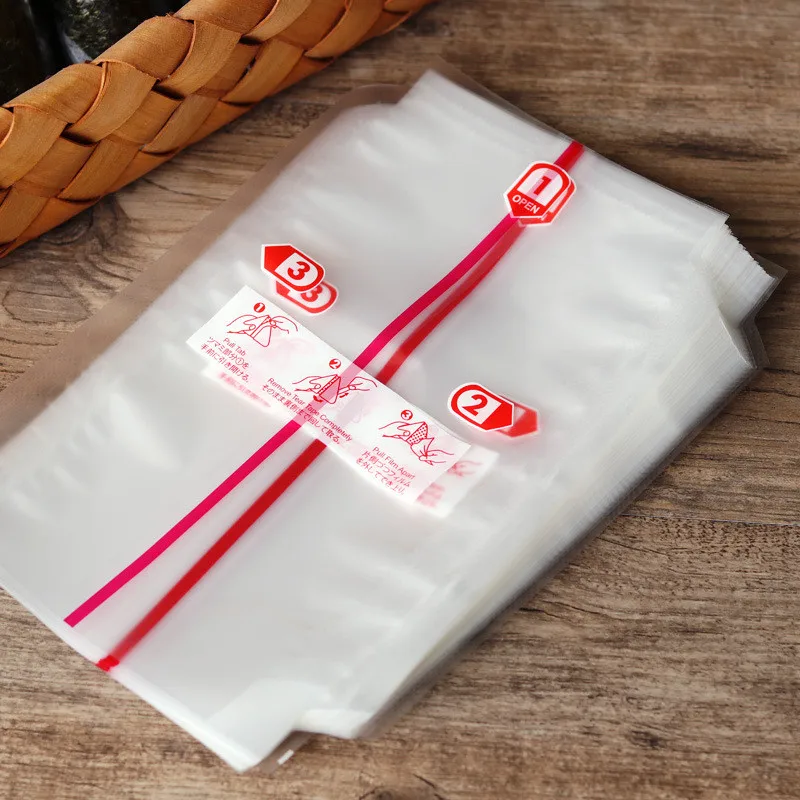 600Pcs Double Layers Triangle Rice Ball Packing Bag Japanese Cuisine Making Sushi Gift Bag With Stickers Bento Access H77676