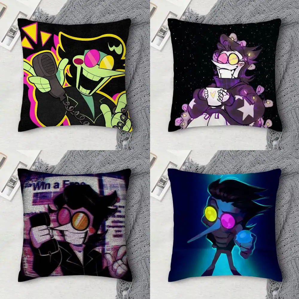 

Deltarune Spamton Double-sided Printed Square Decorative Cushion Cover for Sofa Living Room Home Decor