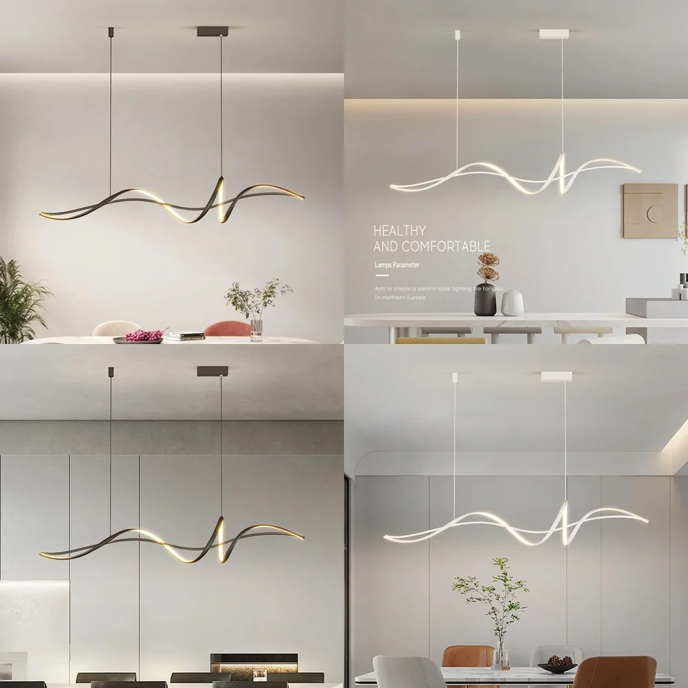 2025Moderne intelligente Pendelleuchten für Esszimmer, Heimdekoration, Lampe, Kronleuchter, Wohnzimmer, Beleuchtung, Lüster, Luminaria