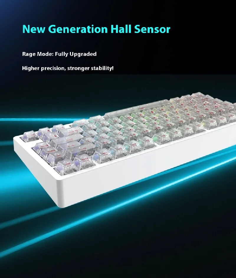 Irok Mars75 Pro Magnetic Switch Keyboard 8K rgb Gasket Rt0.001mm Ergonomic 75% Gaming Keyboard New Generation Hall Sensor Gifts