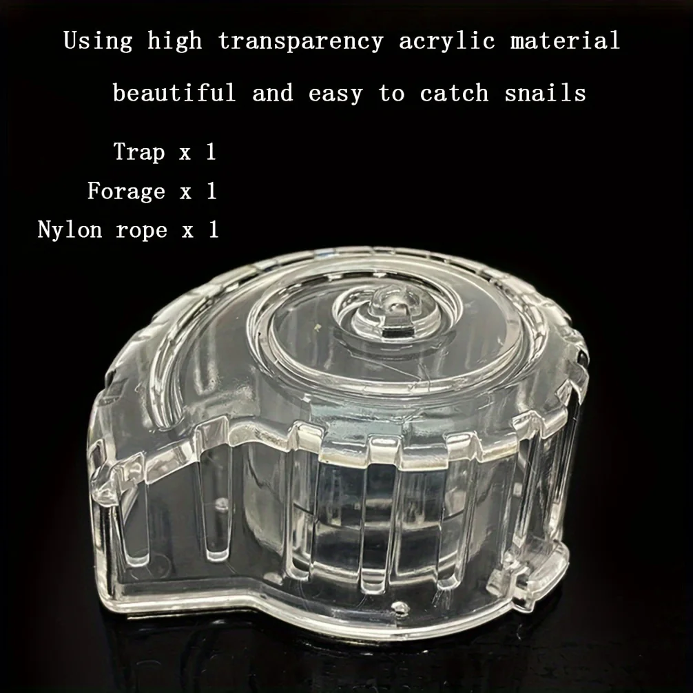 1Pc Snail Tool Aquarium Snail Trap Snail Box With Fishing Line For Aquarium Fish Tank, Capture Small Snails, Small Snails