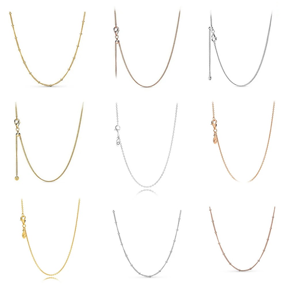 

Новое универсальное ожерелье из розового золота для подруг, базовая цепочка на ключицу своими руками, романтический подарок для женщин