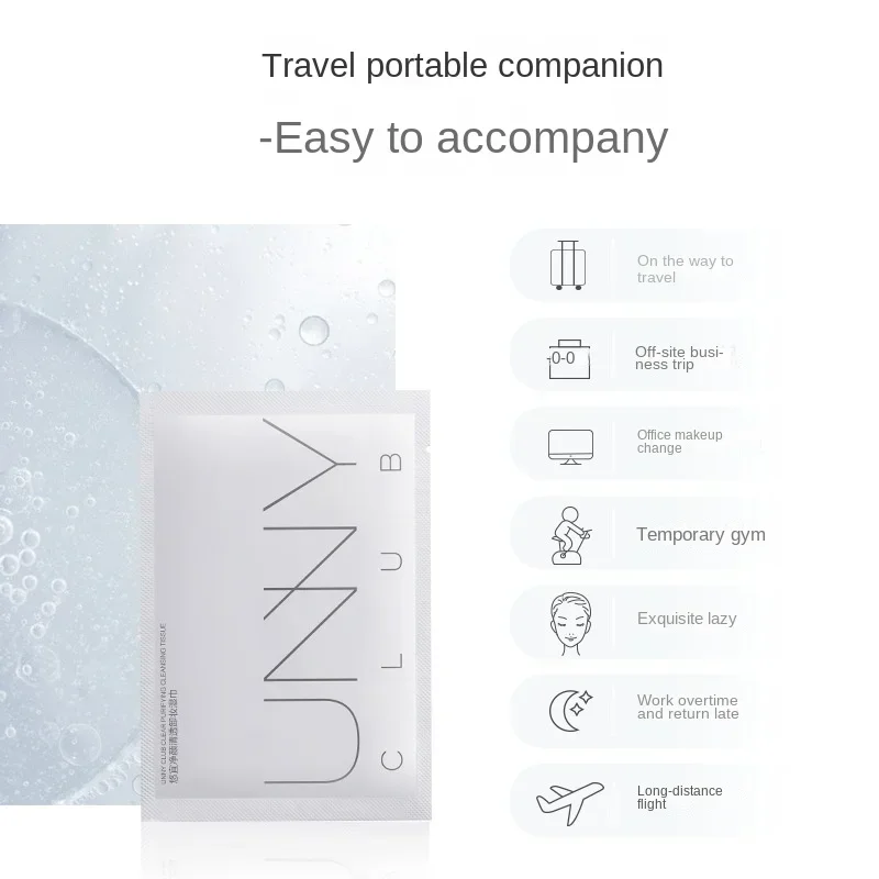 UNNY toallitas desmaquillantes, pañuelos de una sola pieza, eliminador suave de poros, cuidado de la piel, limpieza profunda facial, cosméticos portátiles desechables
