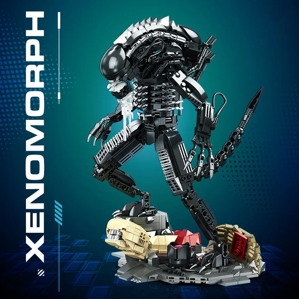 creative expert Battle robot Alien moc Building Block Xenomorph model toy Star Beast  birthday New Year gifts Christmas 882pcs