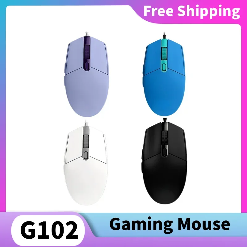 G102 LIGHTSYNC 2nd Generation Gaming Wired Mouse RGB Backlit Gaming Notebook Optical Mouse Ergonomic Design Gaming Mouse