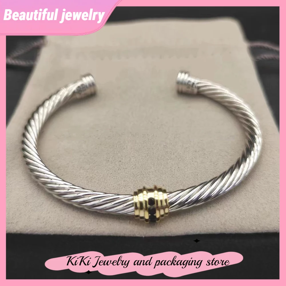 

2026 New Fashionable Black Zircon Advanced Bracelet Valentine's Day Gift for Daily Wear