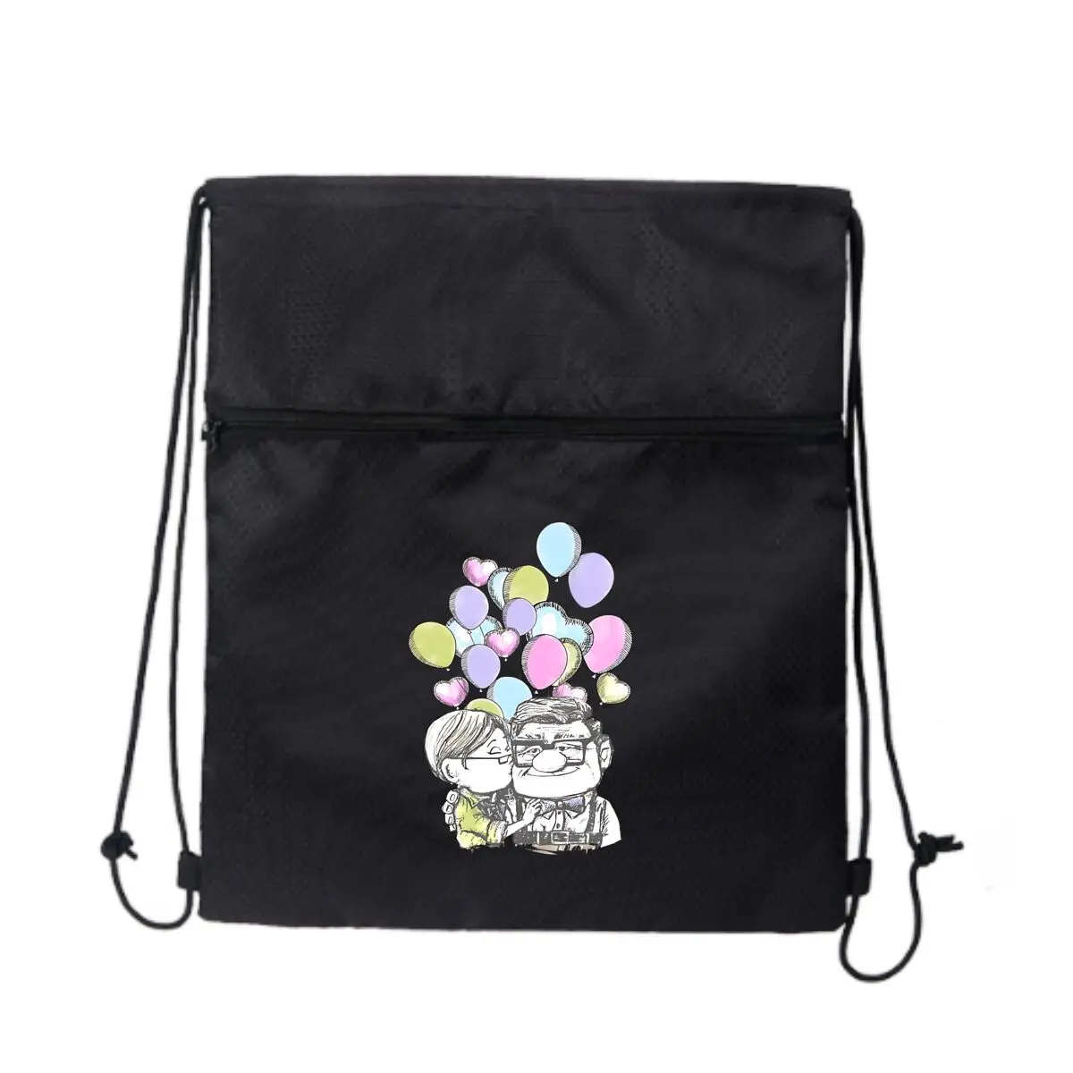 

Спортивный рюкзак на шнурке с воздушным шаром Love для пожилых пар Sweet Moment, спортивный рюкзак для фитнеса и путешествий, уличный рюкзак