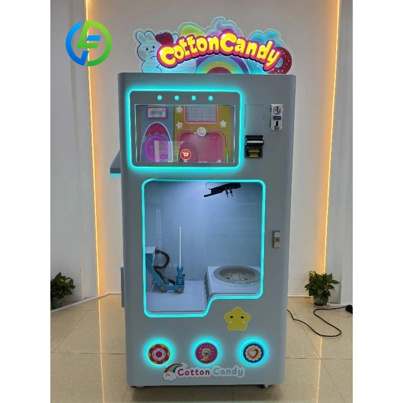 FL Cotton Candy Vending Machine Customized Indoor Commercial Sweets Perfect for Fully Automatic Marshmallow-Making Machine