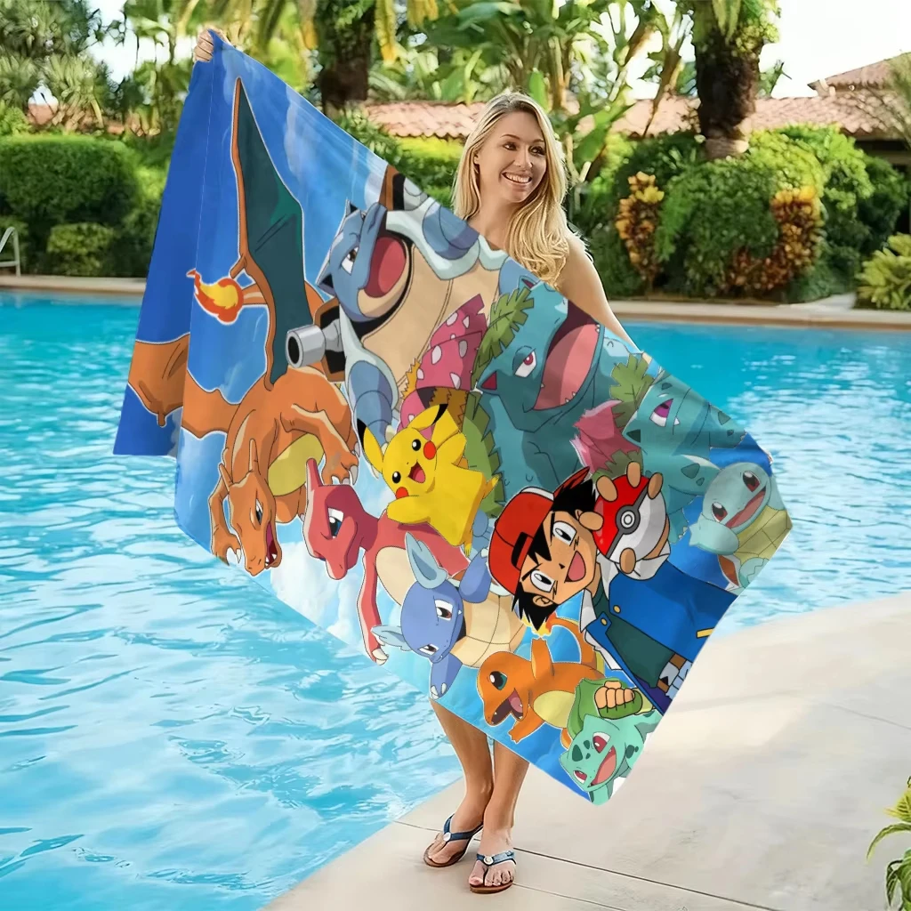 1pc Extra Large Pokemon Microf - Beach Towel Large recension och pris