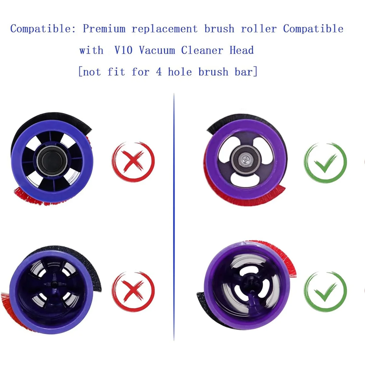 Pengganti Batang Gulung Sikat Rol untuk Penyedot Debu Dyson V10 Bagian Vakum Sikat Lantai Listrik Penggerak Langsung 969331 -01 # MAYA