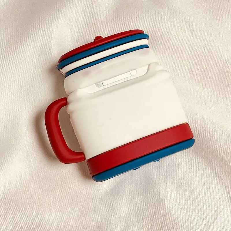 Estojo criativo à prova de queda para fones de ouvido, chaleira estéreo para AirPods 3, bolsa para fones de ouvido Bluetooth, AirPods 2 Pro, Air Pods 1, novo