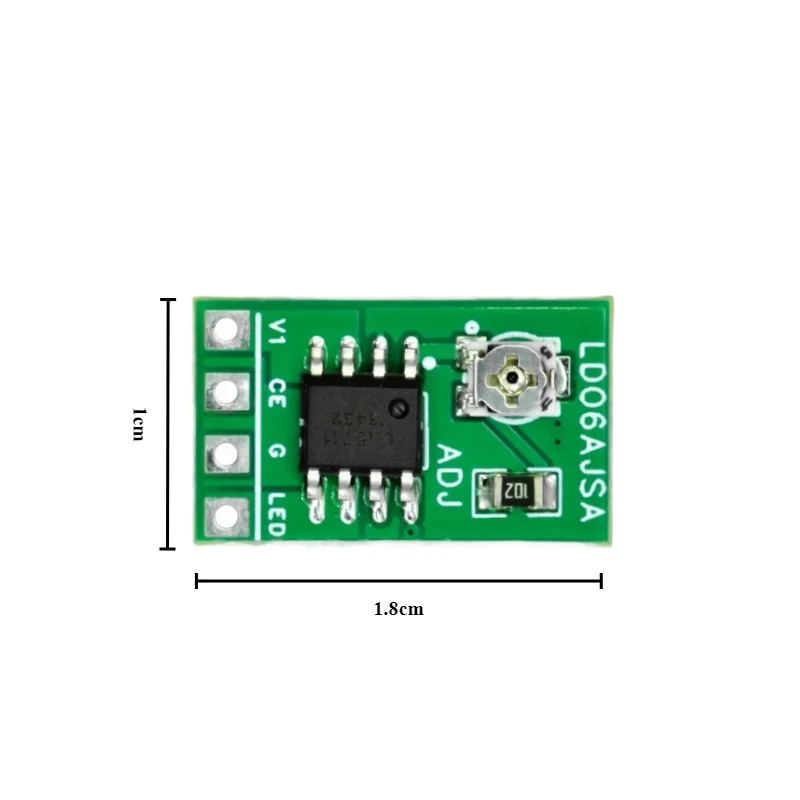 1-50 pz 30-1500MA DC3.3V 3.7V 5V LED Driver modulo regolabile a corrente costante scheda di controllo PWM per torcia USB 18650 li-ion