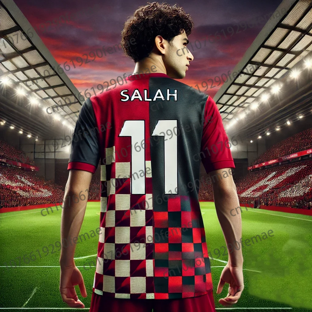 2025 Liverpool Fans T Shirt NO11 SALAH Youth Outdoor Sport Football T Shirt Classic Salah Training Uniform Sweatshirt Jerseys