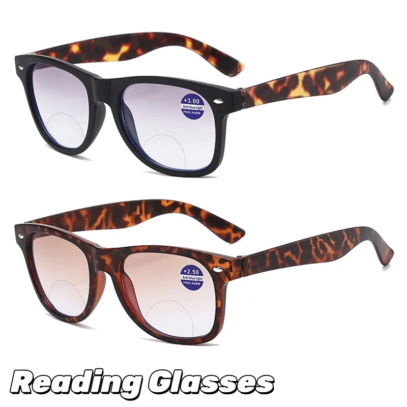 

Gradient-Tinted Sun Presbyopia Eyewear Bifocal Reading Glasses with Large Frames for Near and Far Vision Unisex +1.0 To +4.0